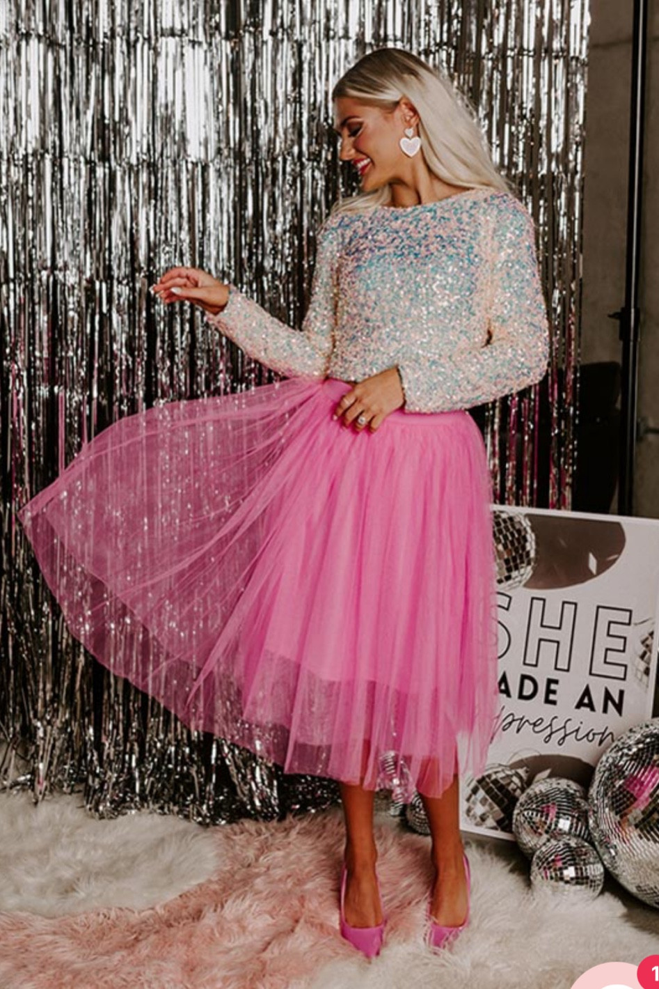 Lover Era Outfit 

Taylor swift 
Taylor swift concert 
Eras concert 
Eras concert outfit 
Pink outfit 
Pink skirt 
Sequin 
Eras outfit idea 

#LTKunder100 #LTKFestival #LTKstyletip
