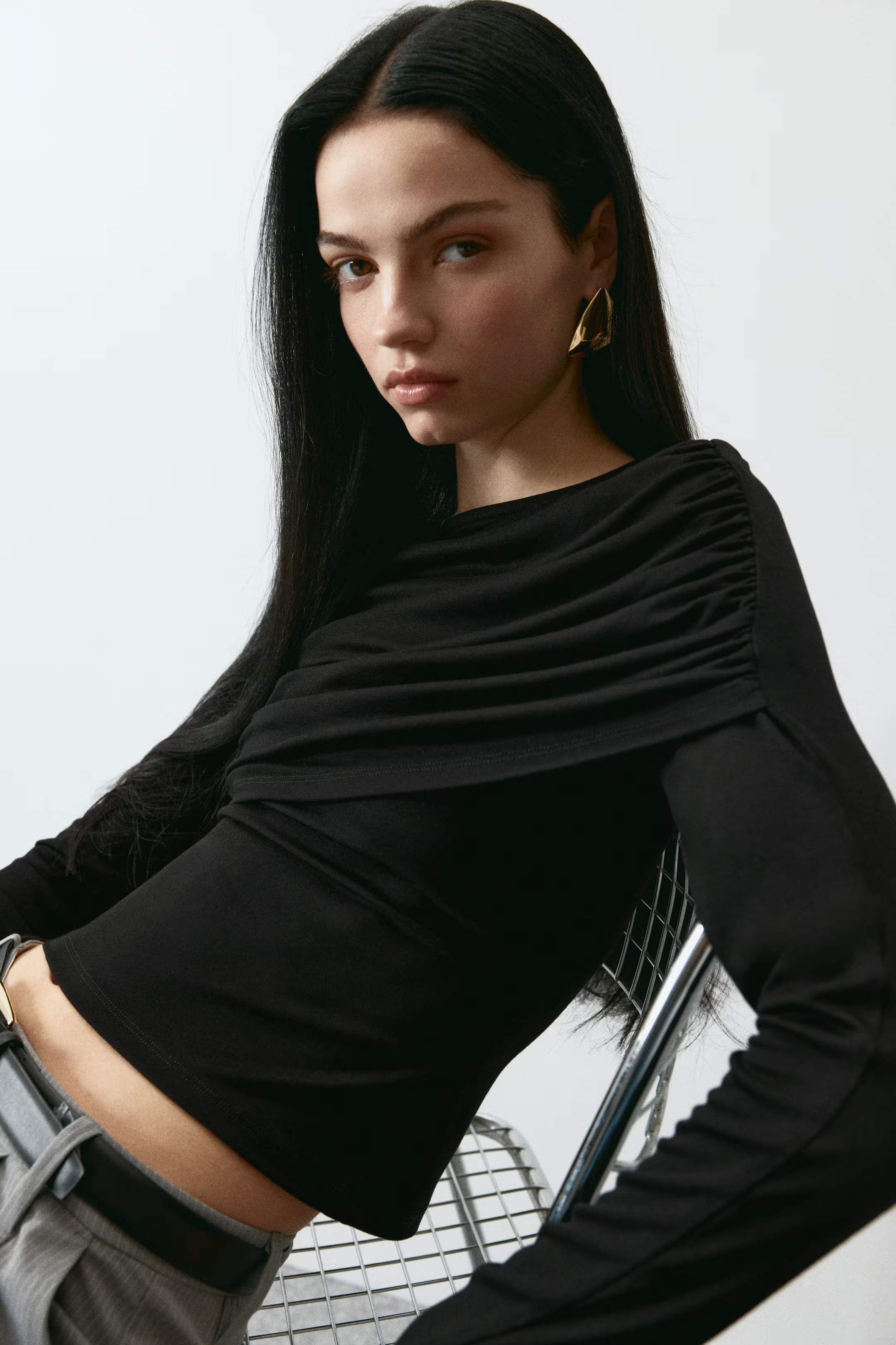 Draped viscose top | H&M (UK, MY, IN, SG, PH, TW, HK)