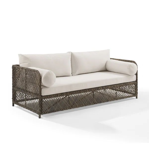Murano 75.75'' Wicker Outdoor Patio Sofa | Wayfair North America