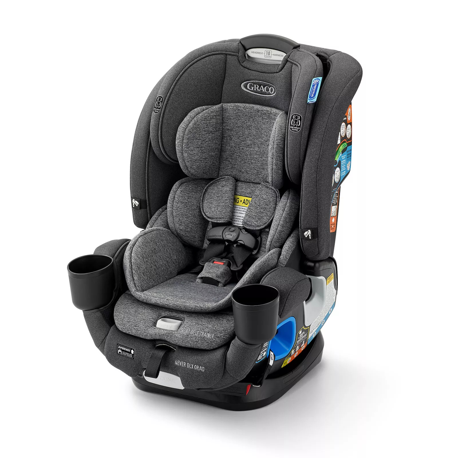 Graco 4Ever DLX Grad 5-in-1 Convertible Car Seat, Grey | Kohl's