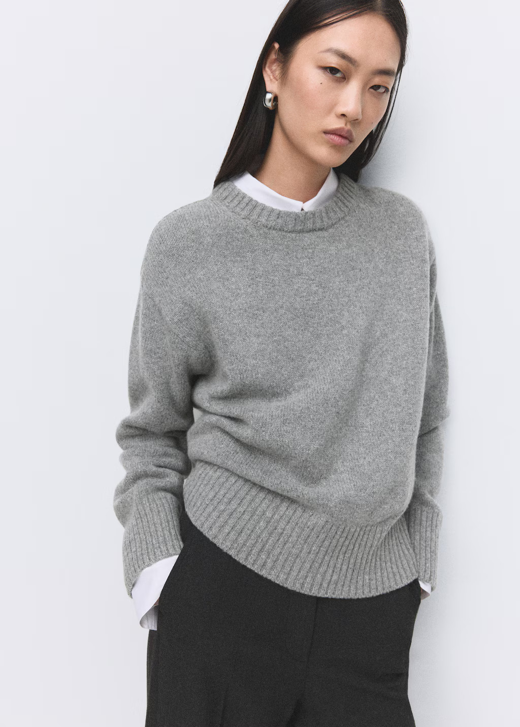 Wool-blend knit sweater | MANGO (UK)