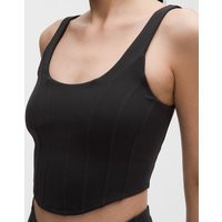 lululemon – Women's Ultralu Corset-Stitch Tank Top Light Support, B/C Cup – Color Black – Size XL | lululemon UK