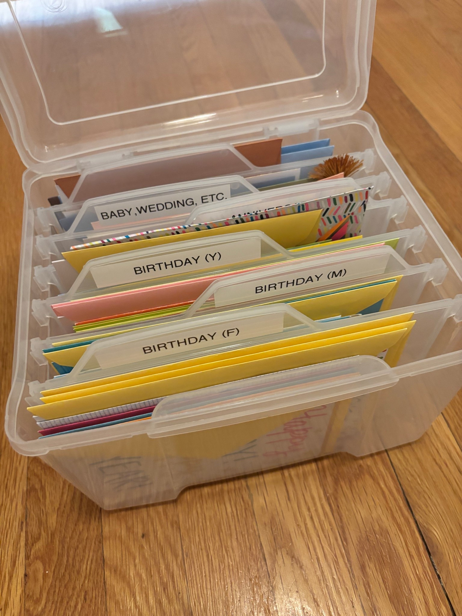 Old lady at heart! This is how I keep all our greeting cards organized 

#LTKFamily #LTKFindsUnder50 #LTKHome