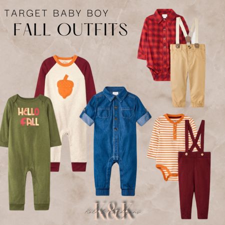 Baby boy fall outfits 20% off right now at Target! 

#LTKSeasonal #LTKbaby #LTKsalealert