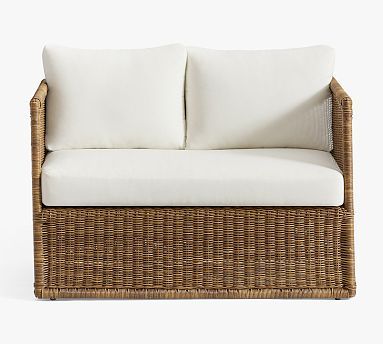 Atwood Outdoor Loveseat | Pottery Barn (US)