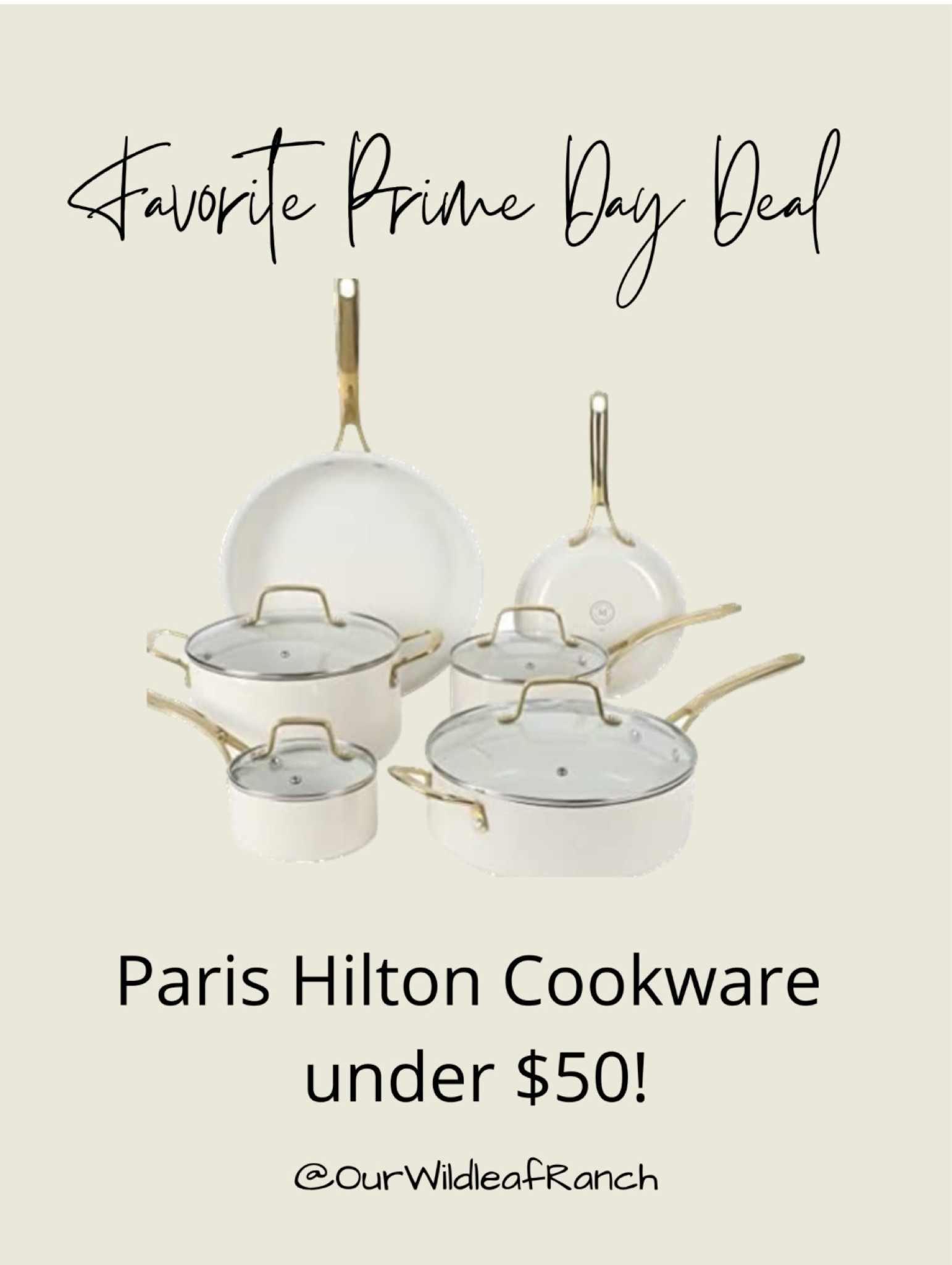 Paris Hilton paris hilton epic nonstick pots and pans set, multi-layer  nonstick coating, tempered glass lids, soft touch, stay cool handle