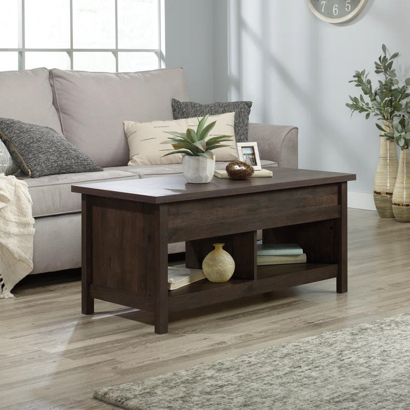 Coffee Oak Tilden Lift Top Coffee Table with Storage | Wayfair North America