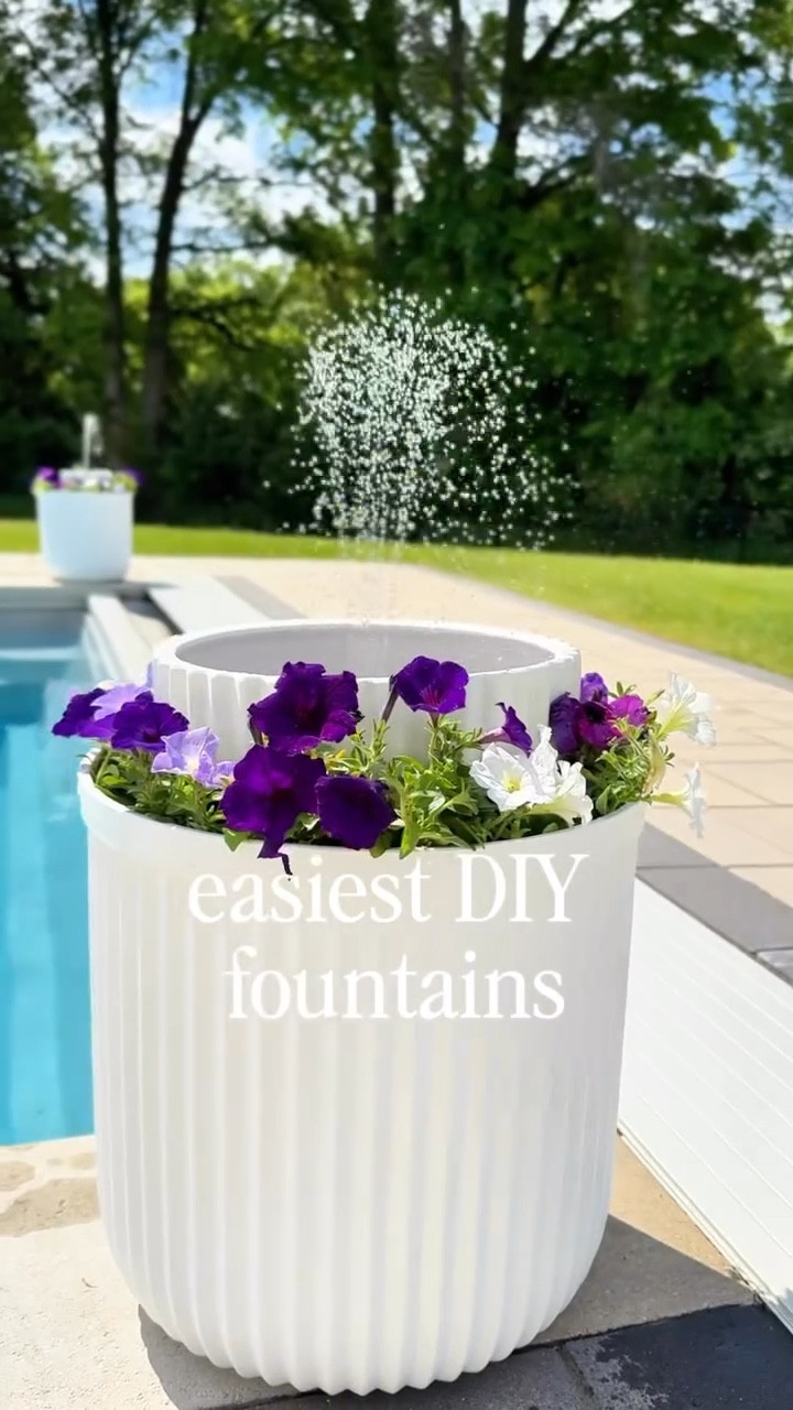 Wait until you see this ⛲️

The easiest planter upgrade:
• water + solar fountain
• add flowers around the edge
• that’s it

Looks so much more elevated with almost no effort ✨

#LTKSeasonal #LTKHome