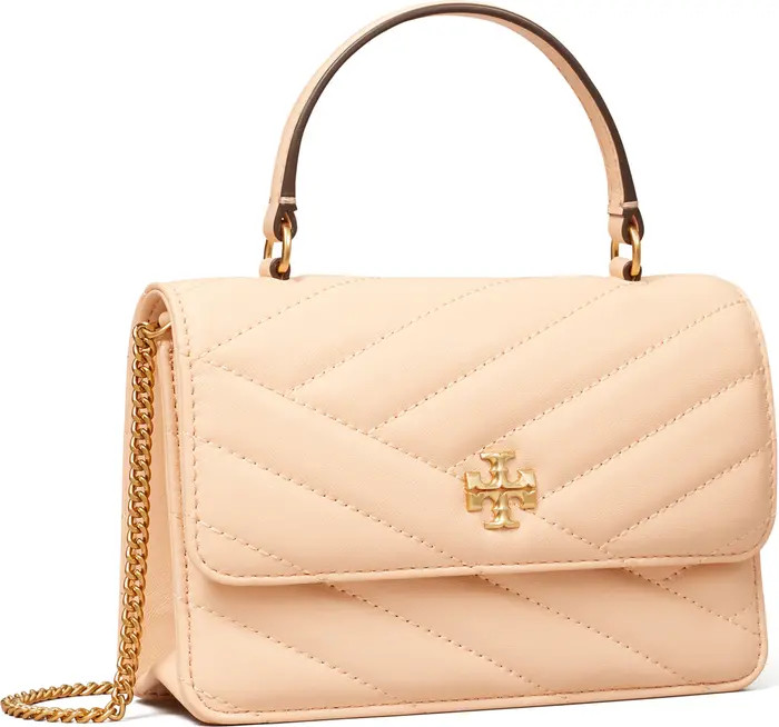 Mini Kira Chevron Quilted Leather Top Handle Wallet on a Chain | Nordstrom