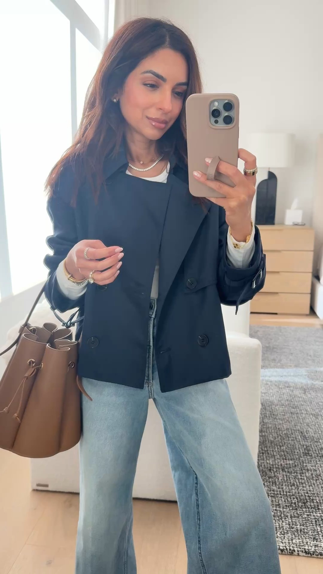 This crop trench is the perfect transition piece into spring temps, lightweight and such a perfect fit! I'm in size XXS 

#LTKPetite #LTKmomlife #LTKootd