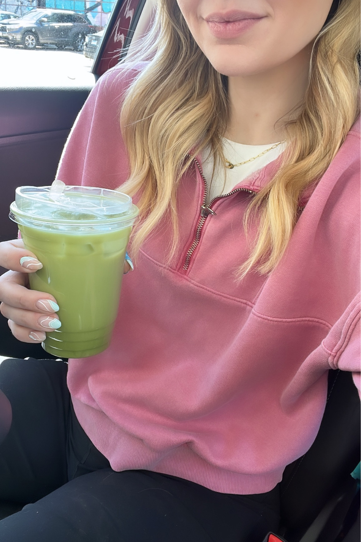 Spring day athleisure 💕 got the sweatshirt in a Medium bc it’s a big cropped! 

#LTKstyletip #LTKSeasonal #LTKfit