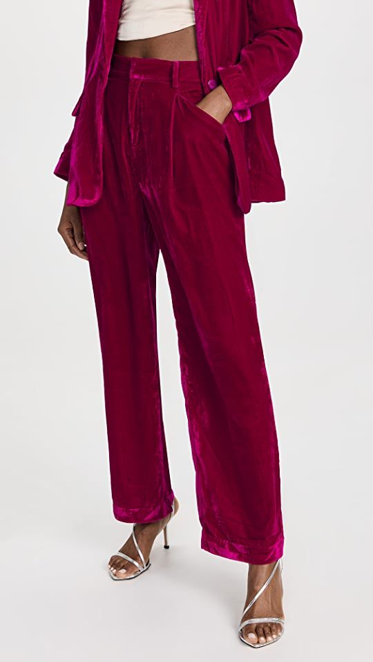endless rose Solid Matte Velvet Trousers | SHOPBOP | Shopbop