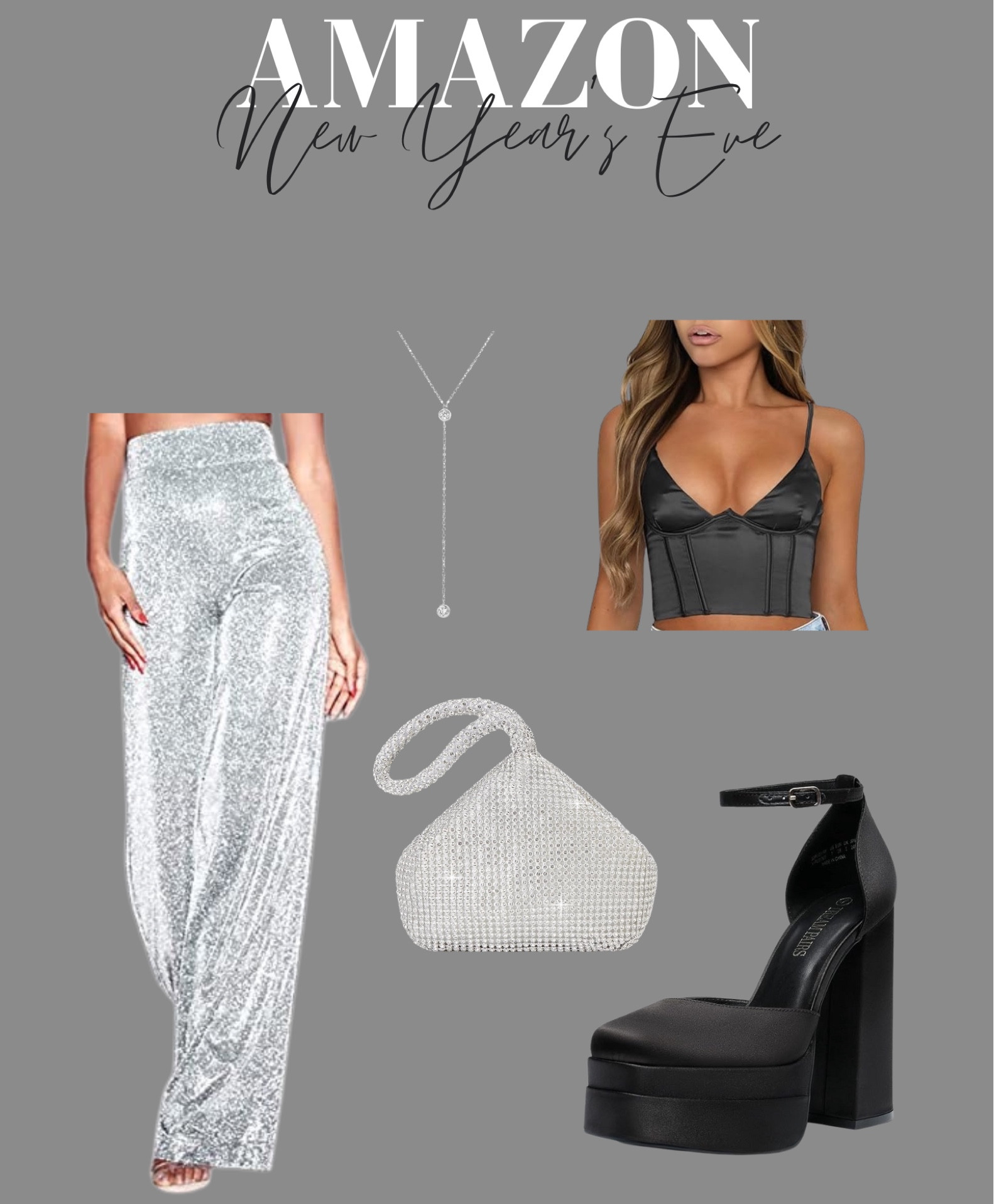 Last minute New Year’s Eve outfit! 







#amazonfinds #amazonfashionfinds #chunkyshoes #ltkshoecrush #sparklybag #sparklepants #newyearseveoutfit #bralette #corset #necklace #partyoutfit #holidayoutfit 

#LTKSeasonal #LTKHoliday #LTKstyletip
