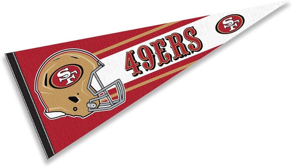 WinCraft San Francisco 49ers Official 30 inch Large Pennant | Amazon (US)