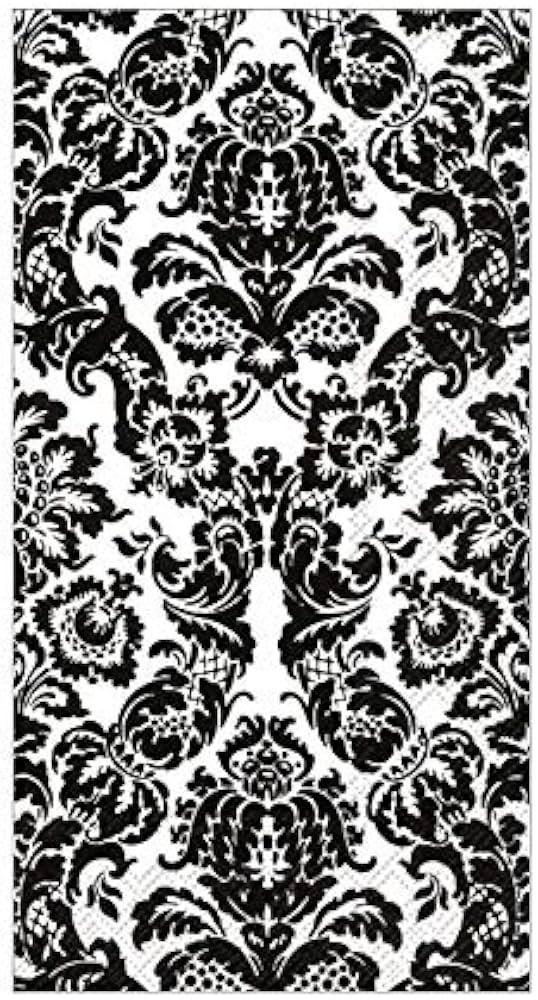 Boston International Black and White Bathroom Decor Paper Hand Towels Guest Towels Disposable Pak... | Amazon (US)