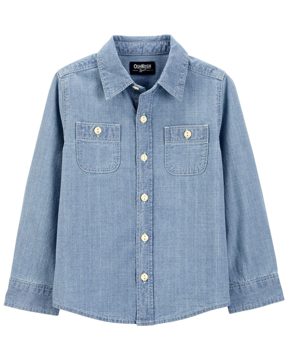 Chambray Toddler Button-Front Chambray Shirt | carters.com | Carter's