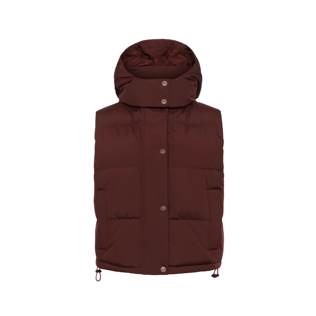 Peak Puffer Vest | Black Cherry | Nuuds US