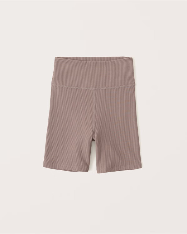 Seamless Rib Bike Shorts | Abercrombie & Fitch (US)