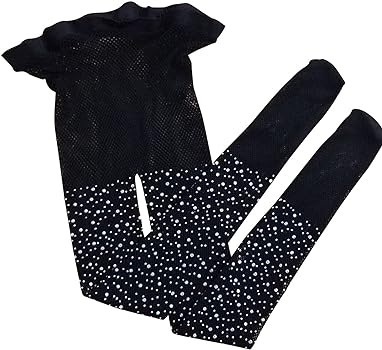 Uttpll Toddler Kids Girls Fishnet Stockings Sparkle Rhinestone Hollow Out Pantyhose Mesh Leggings Fa | Amazon (US)