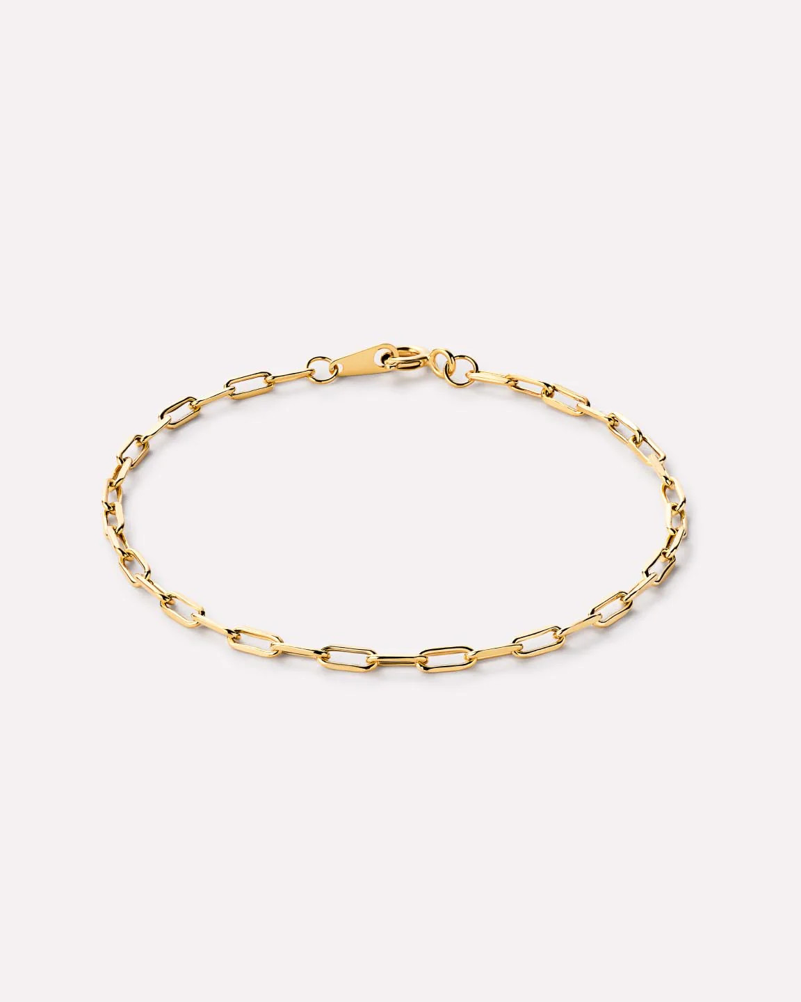 Solid Yellow Gold - Medium Paperclip Bracelet | Ana Luisa Jewelry | Ana Luisa