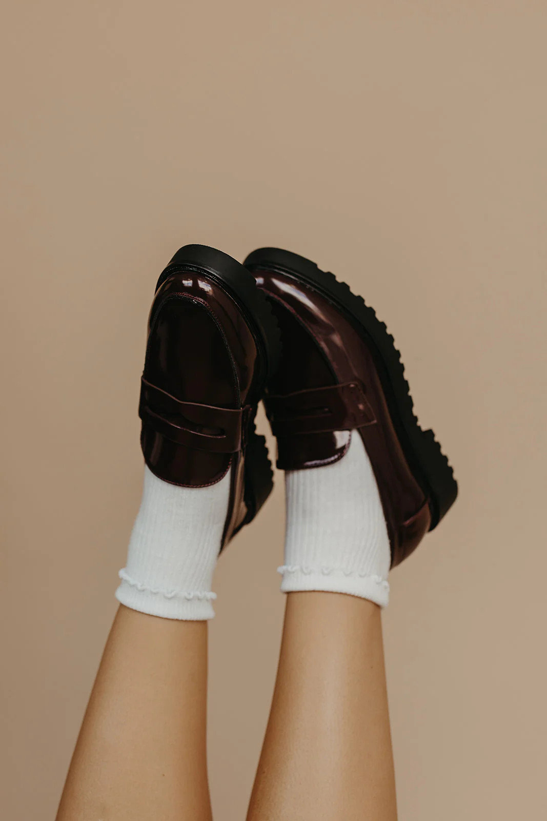 THE AMORE HALI PENNY LOAFER IN CORDOVAN | Pink Desert