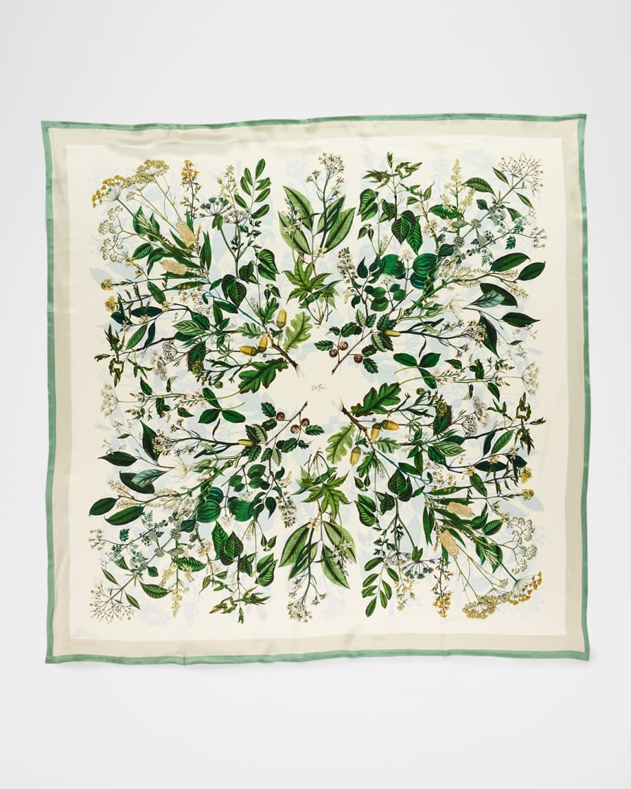 St. Piece Bianaca Double-Sided Large Square Silk Scarf | Neiman Marcus