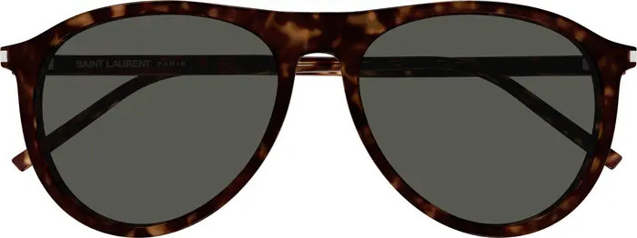 Saint Laurent 56mm Pilot Sunglasses | Nordstrom | Nordstrom