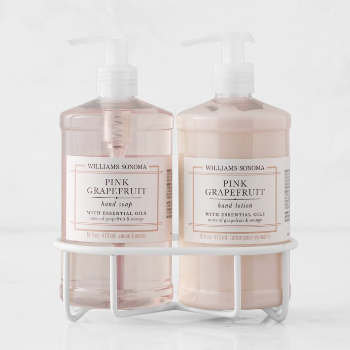Williams Sonoma Pink Grapefruit Soap & Lotion 3-Piece Set | Williams-Sonoma