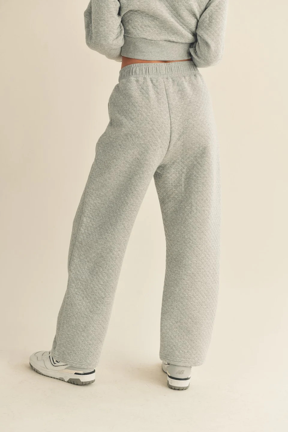 Quilted Sweatpant - Grey | amandenimes