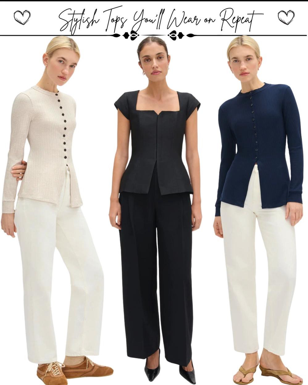 A great top has a way of pulling an entire outfit together. While creating this lookbook, I focused on pieces that feel polished, versatile, and easy to style, the kind of tops that instantly make an outfit look more intentional without requiring much effort.

What I love most about classy tops is how they adapt to different looks. Paired with denim, they bring a refined balance to a casual outfit, and styled with tailored pieces, they feel effortlessly elegant. Clean silhouettes, thoughtful details, and timeless designs make these the kind of wardrobe staples you’ll keep reaching for.

If your style leans toward pieces that feel modern yet timeless, stylish tops like these are the quiet essentials that elevate everyday dressing 🤍

#classytops
#elegantstyle
#ltkstyle
#timelessfashion #aligne 

 #LTKMidsize #LTKPetite #LTKPlusSize