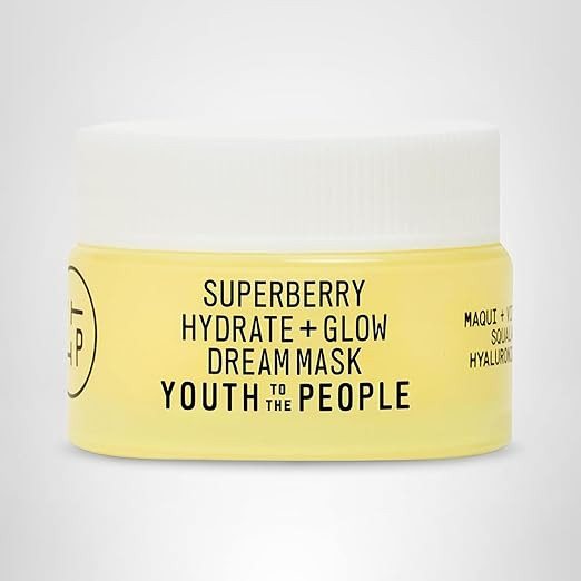 Youth To The People Superberry Dream Mask - Hyaluronic Acid + Vitamin C Face Moisturizer + Overni... | Amazon (US)