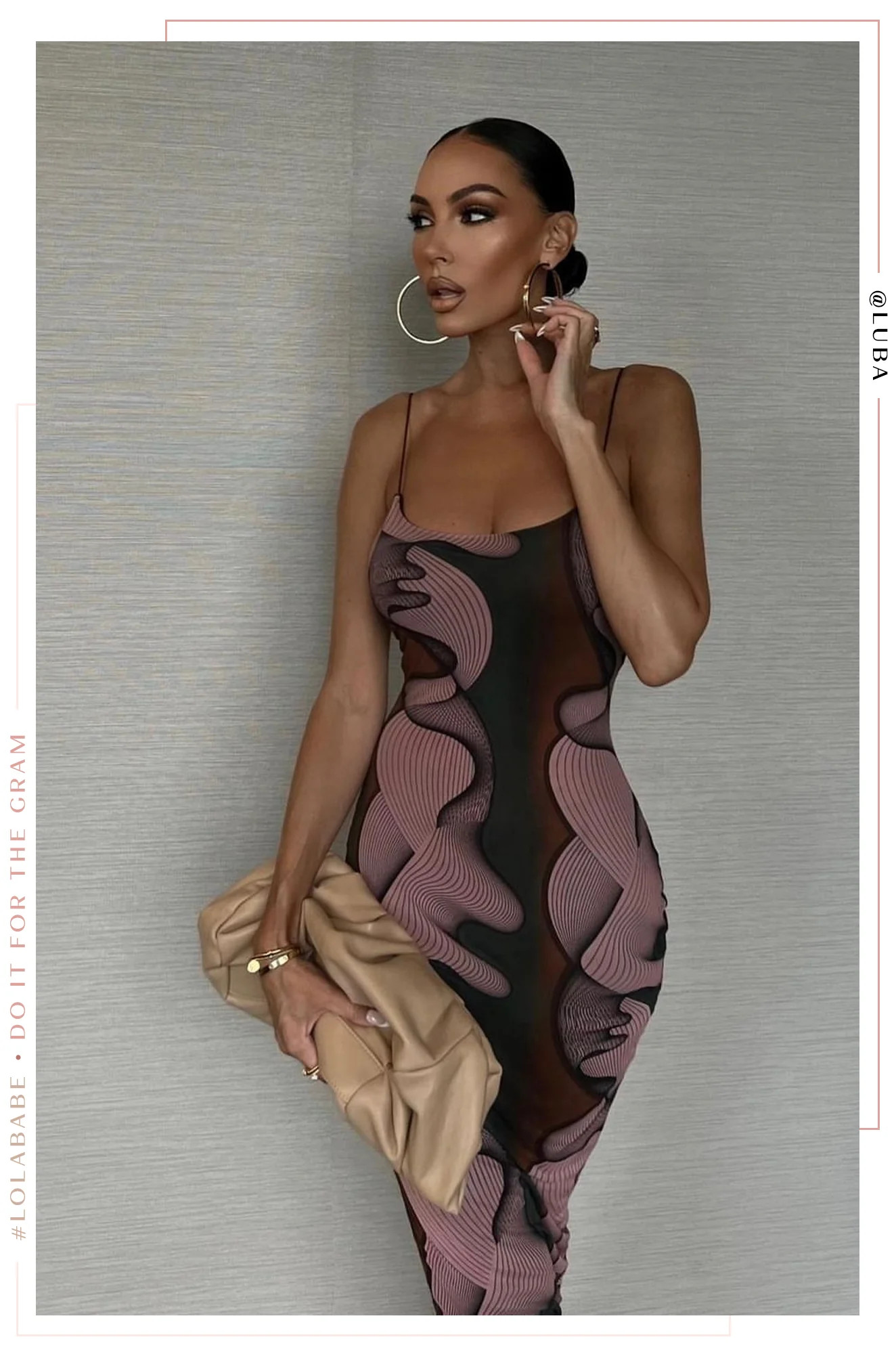 Miss Lola | Leticia Multi Abstract Maxi Dress | MISS LOLA