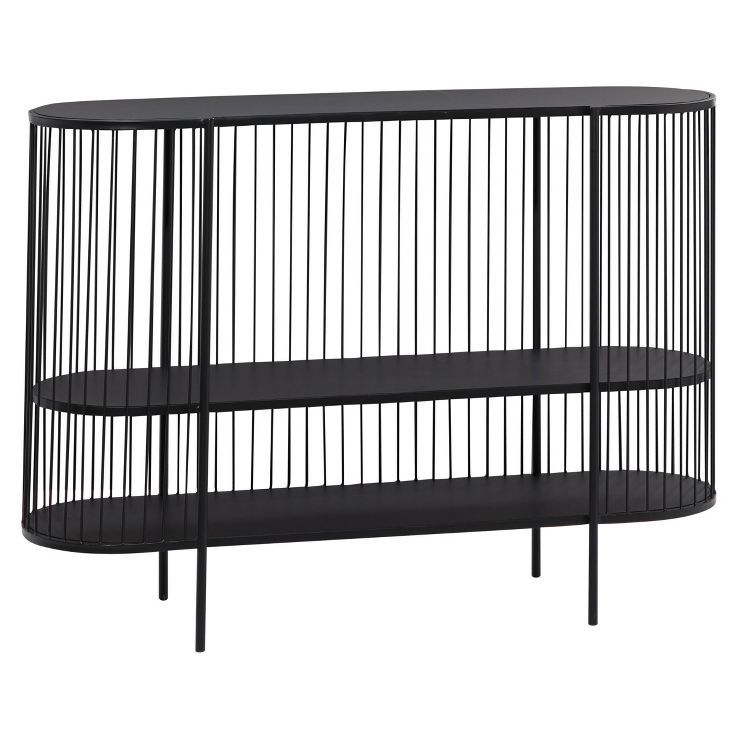 Contemporary Metal Console Table Black - Olivia & May | Target