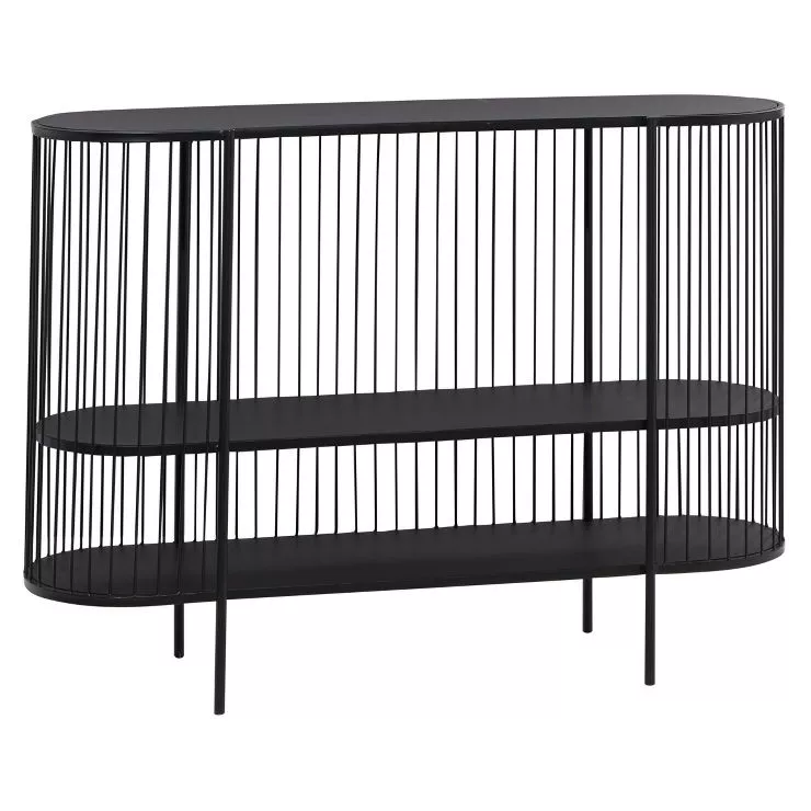 Contemporary Metal Storage Unit Gold - Olivia & May : Target