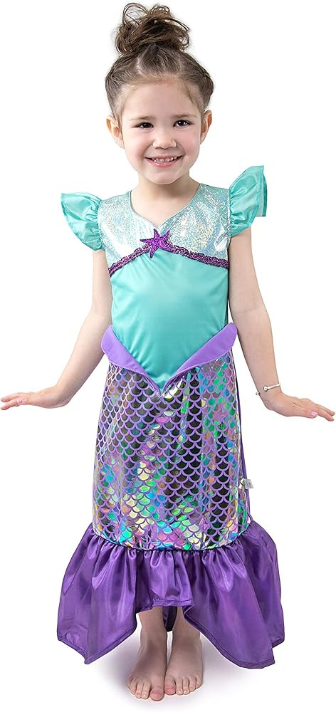 Little Adventures Purple Sparkle Mermaid Princess Dress Up Costume | Amazon (US)