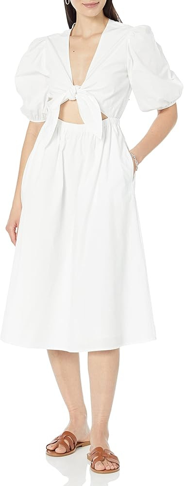 The Drop Women's Prisha Cut-Out Poplin Midi Dress | Amazon (US)