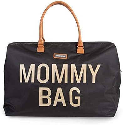 CHILDHOME MOMMY BAG Big - Functional Large Baby Diaper Travel Bag for Baby Care. (Black Gold) | Amazon (US)