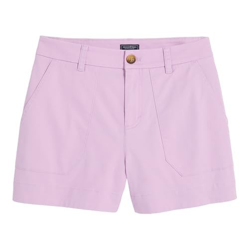 Vineyard Vines Women's 3 1/2 Inch Vintage Chino Utility Shorts, Lilac Ice, 10 | Amazon (US)