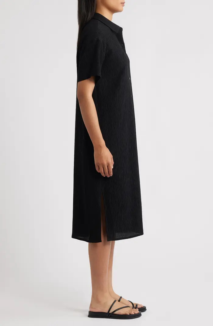 Eileen Fisher Crinkle Shirtdress | Nordstrom | Nordstrom