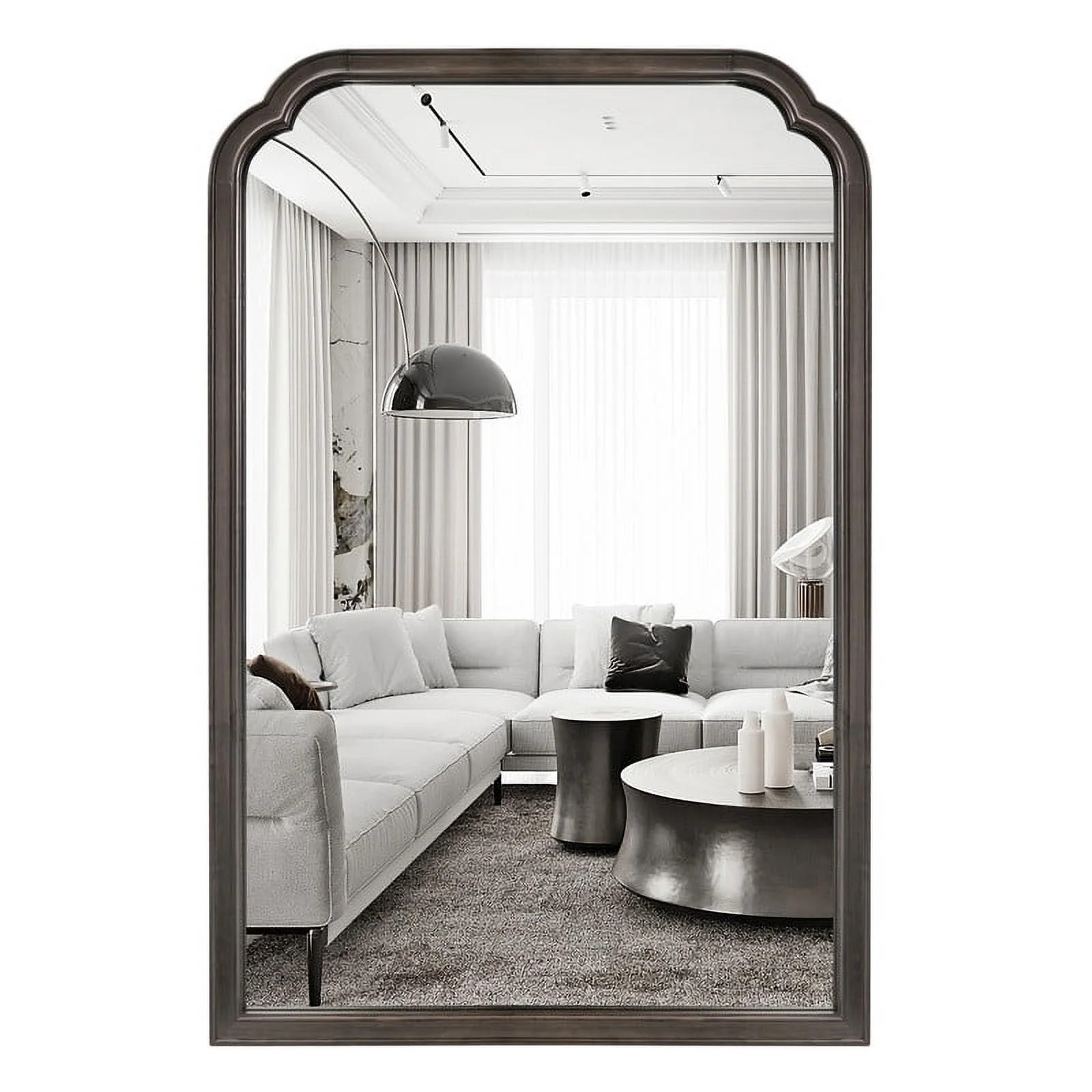 WallBeyond Wood Rustic Bathroom Wall Mirror, Decoration for Living Room or Bedroom Vanity Mirror,... | Walmart (US)