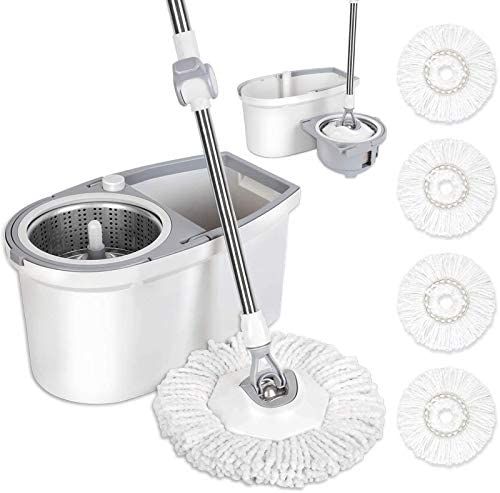 BOOMJOY Spin Mop and Bucket with Wringer Se | Amazon (US)