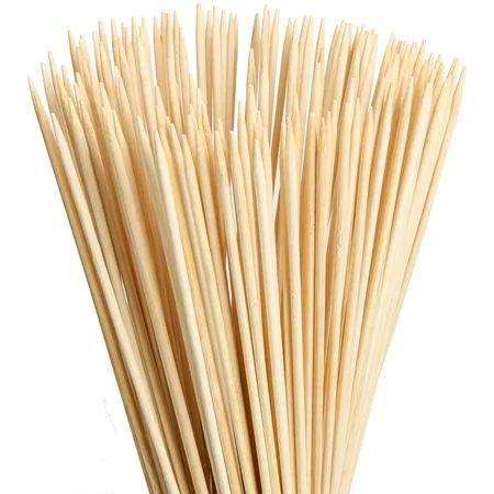 50 PCS Bamboo Marshmallow Roasting Sticks SMores Skewers for Fire Pit Extra Long 13.8 Inch Heavy Dut | Walmart (US)