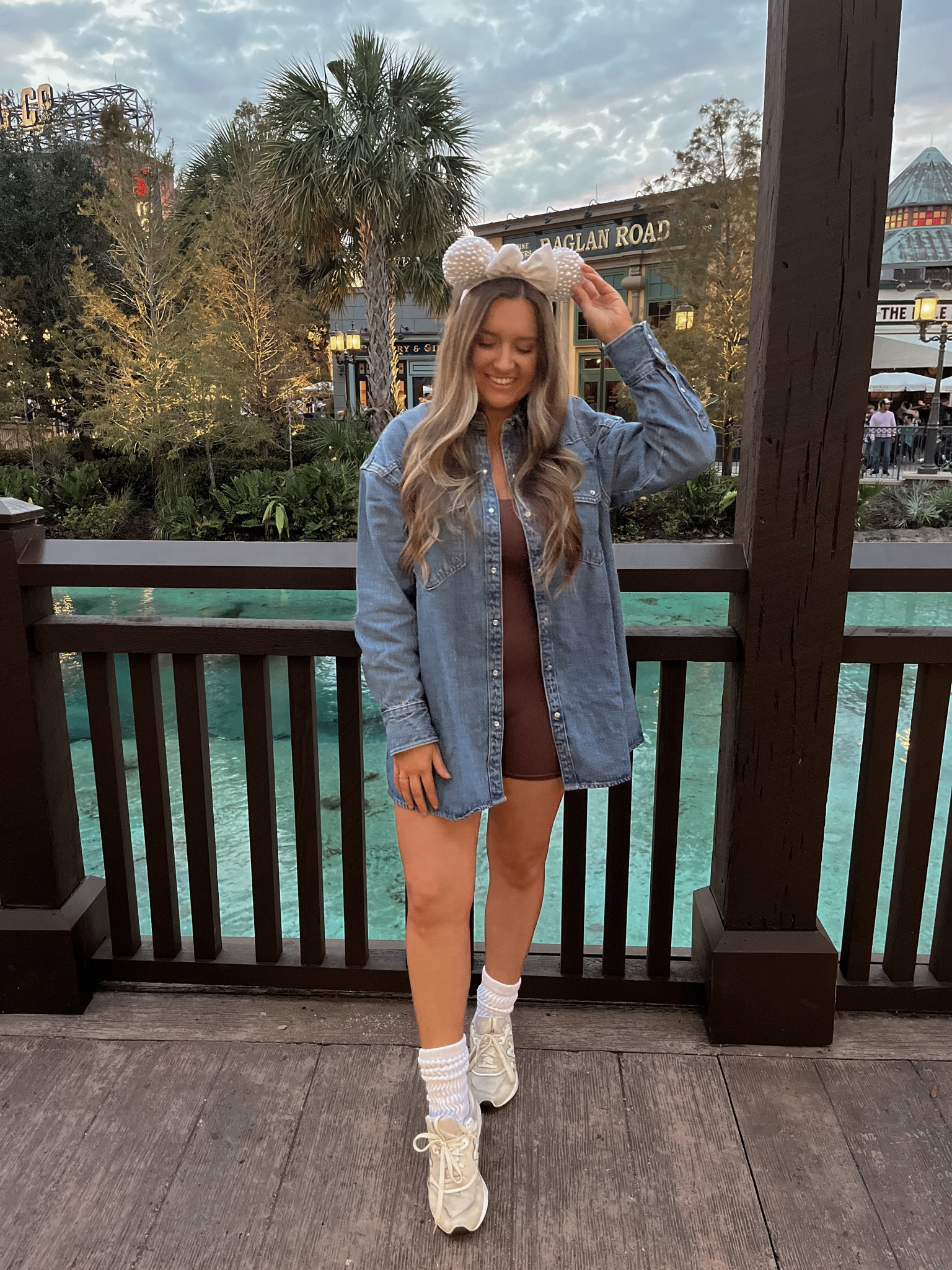 disney world casual ootd - amazon denim shirt , new balance style 


#LTKstyletip #LTKshoecrush #LTKfindsunder50