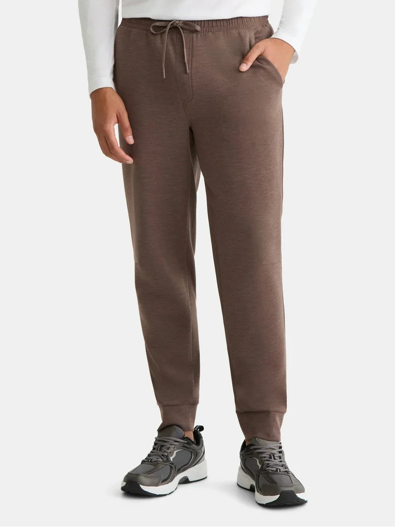 Athletic Works Men's and Big Men's Fusion Double Knit Joggers Pants, Sizes S-5XL | Walmart (US)