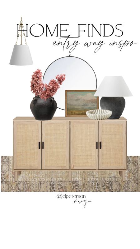 Console table 
Sideboard 
Lamp 
Rug 
Mirror 

#LTKunder100 #LTKhome