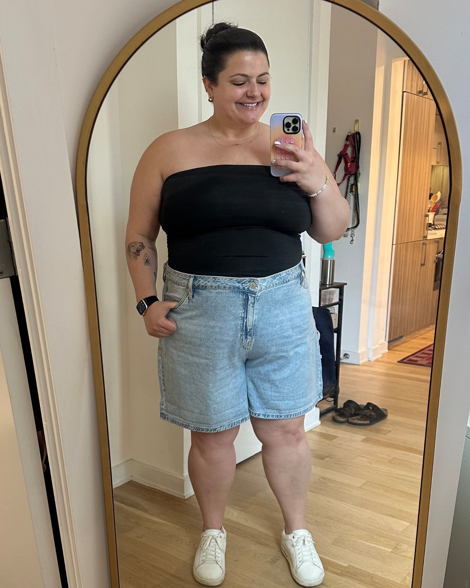 Got these Ava & Viv midi shorts on Depop but linked a similar pair!! 🩵

#plussize #summer 

#LTKSeasonal #LTKPlusSize #LTKootd