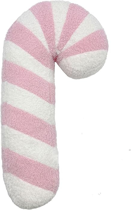 Candy Throw Pillow Christmas Decorations Soft Fluffy Candy Cane Pillow Stuffed Lollipop Plush Pil... | Amazon (US)