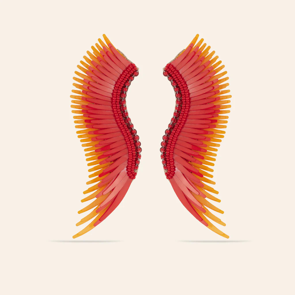 Madeline Earrings Red Yellow | Mignonne Gavigan