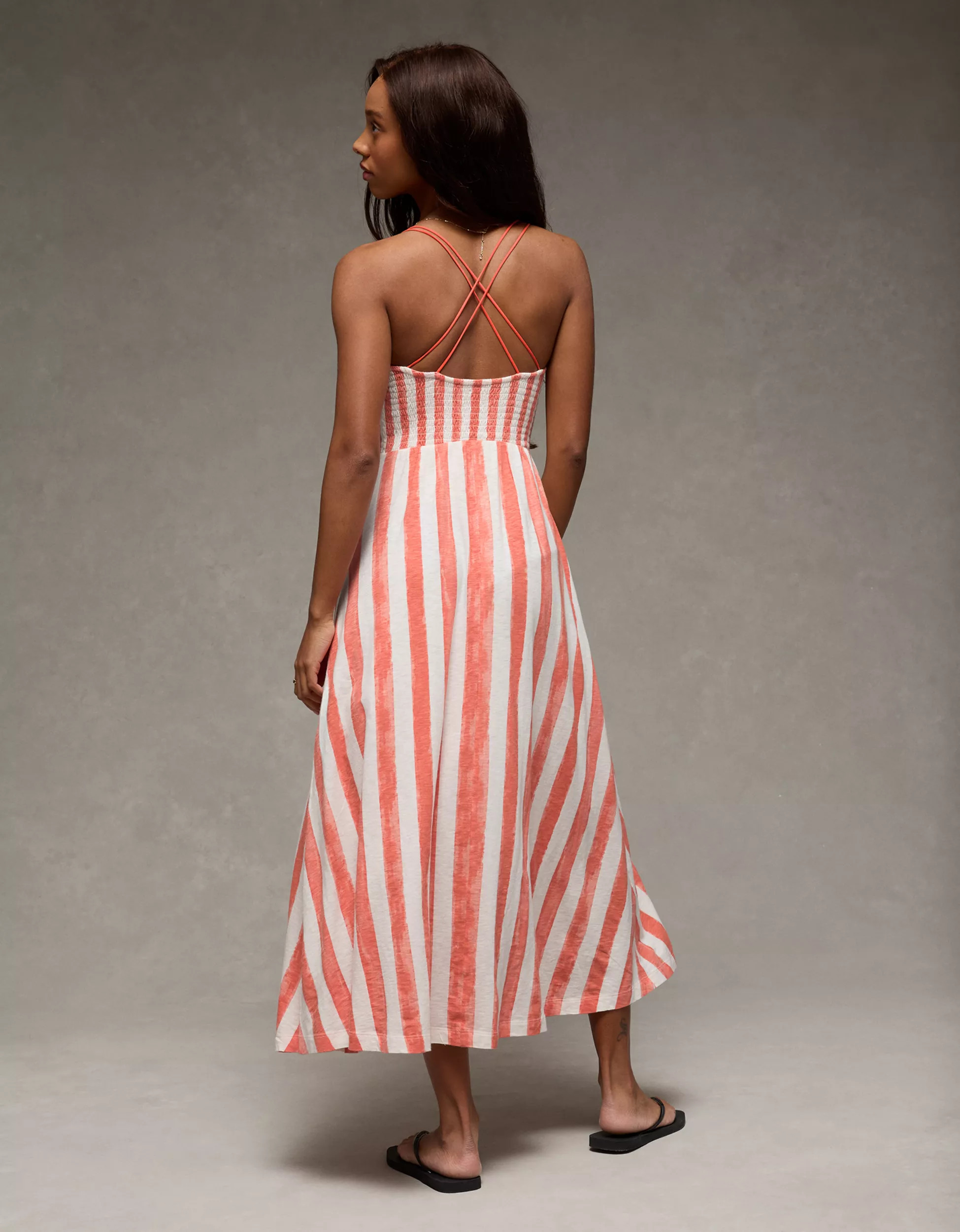 AE Sunchaser Smocked Maxi Dress | American Eagle Outfitters (US & CA)