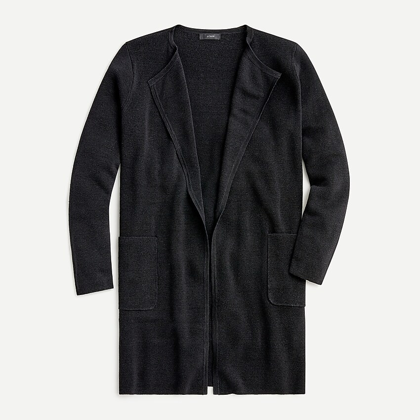 Juliette collarless sweater-blazer in linen blend | J. Crew US